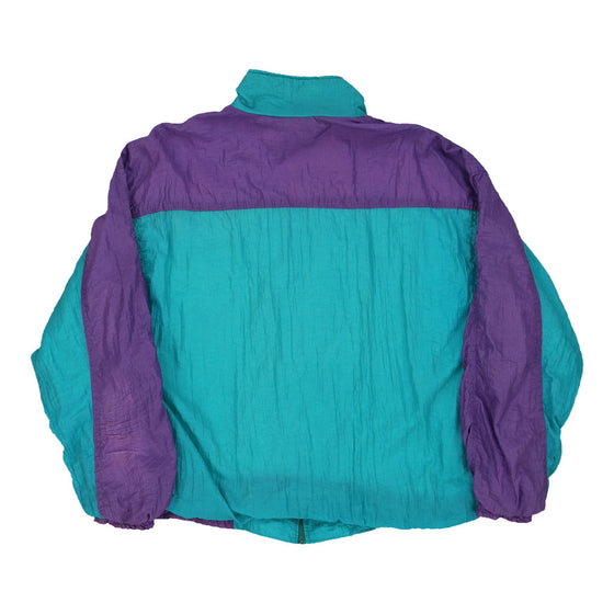 Unbranded Jacket - XL Teal Nylon - Thrifted.com