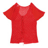 Unbranded Crochet Top - Large Red Cotton crochet top Unbranded   