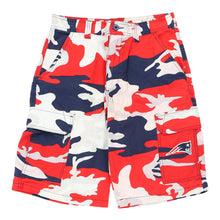  New England Patriots Nfl Camo Cargo Shorts - 32W 11L Red Cotton cargo shorts Nfl   