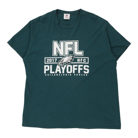 Philadelphia Eagles Nfl Graphic T-Shirt - 2XL Green Cotton