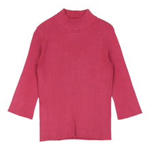  Stefanel Jumper - Medium Pink Viscose Blend - Thrifted.com