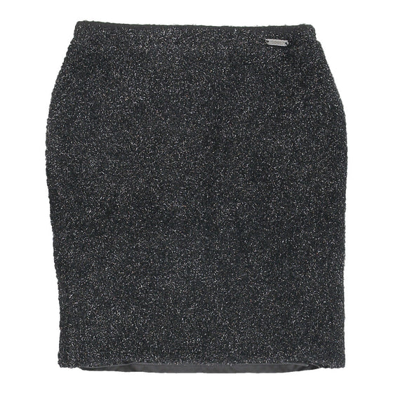 J'Aimé Mini Skirt - 23W UK 2 Black Polyester Blend - Thrifted.com