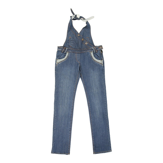 Shs Jeans Dungarees - 33W UK 10 Blue Cotton - Thrifted.com