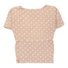 Alberto Aspesi Polka Dot T-Shirt - Medium Beige Cotton Blend - Thrifted.com