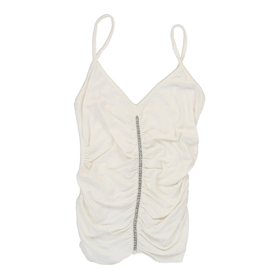 Unbranded Strap Top - Small Cream Cotton strap top Unbranded   