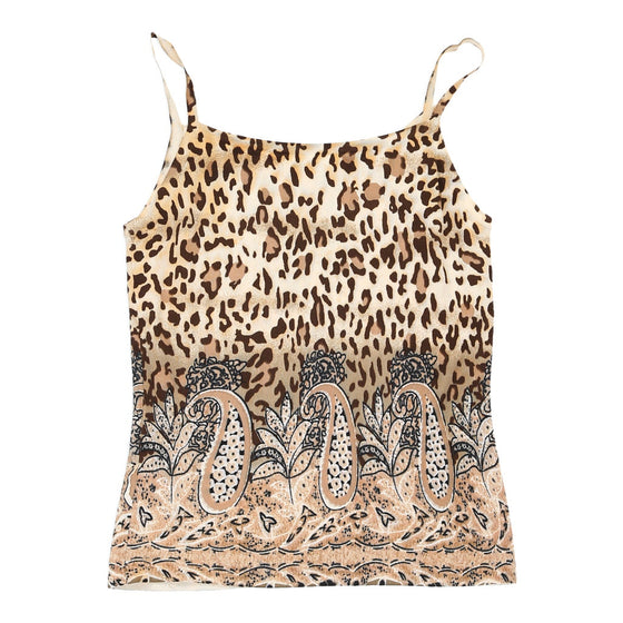 Unbranded Animal print Strap Top - Medium Brown Polyamide strap top Unbranded   