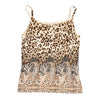 Unbranded Animal print Strap Top - Medium Brown Polyamide strap top Unbranded   