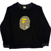 Bape Graphic Long Sleeve T-Shirt - XL - Black Cotton