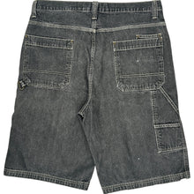  Physsi Denim Cargo Shorts - 38W 13L - Black Cotton