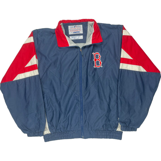 Starter Red Sox Windbreaker Jacket - Large - Blue Nylon