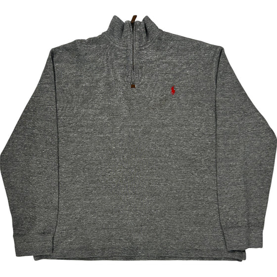 Polo Ralph Lauren 1/4 Zip Sweatshirt - XL - Grey Cotton