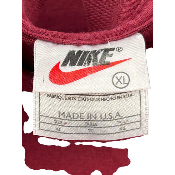 Nike Sweatshirt - XL - Burgundy Cotton