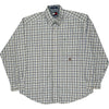 Tommy Hilfiger Checked Shirt - Large - White Cotton