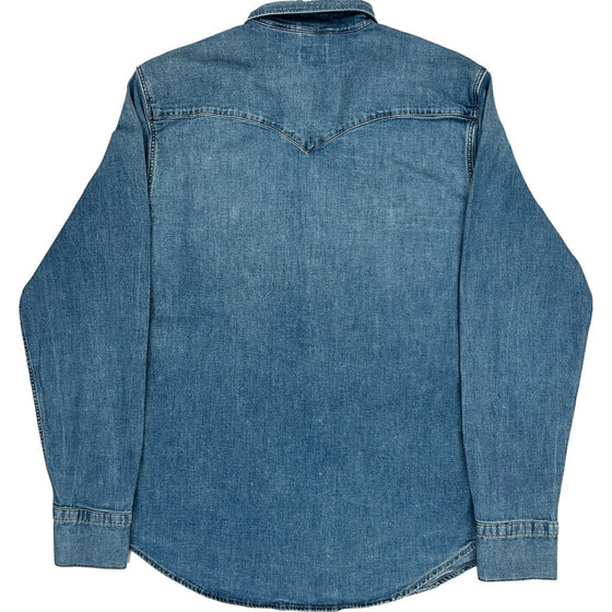 Levis Denim Shirt - Medium - Blue Cotton Blend