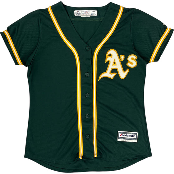 Majestic Cool Base Baseball Jersey - Small - Green Polyester