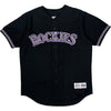 Majestic Rockies Baseball Jersey - Large - Black Polyester