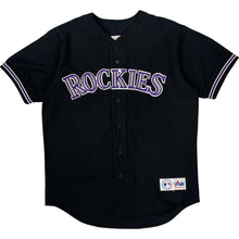  Majestic Rockies Baseball Jersey - Large - Black Polyester