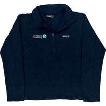  Patagonia Fleece Quarter Zip Pullover - Medium - Navy Polyester