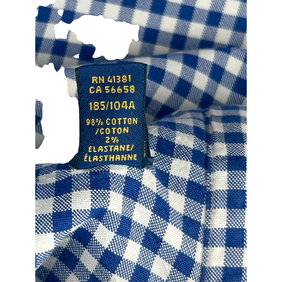 Ralph Lauren Slim Fit Check Shirt - XL - Blue Cotton