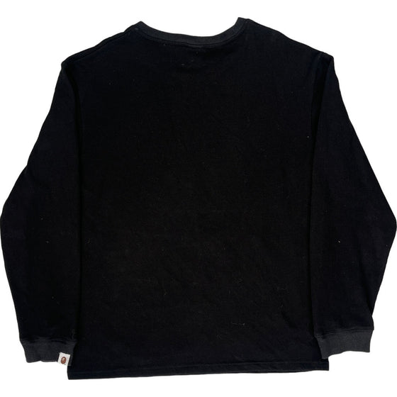 Bape Graphic Long Sleeve T-Shirt - XL - Black Cotton