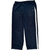 Nike Striped Track Pants - XL - Navy Polyester