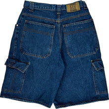  H.I.D. Denim Cargo Shorts - 30W 10L - Blue Cotton