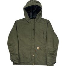  Carhartt Hooded Jacket - Large - Green Cotton