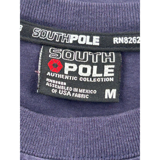 Southpole Graphic T-Shirt - Medium - Navy Cotton