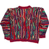 Coogi Multicolour Cardigan - Large - Red Cotton