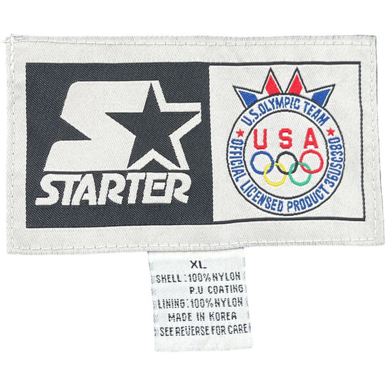 Starter USA Olympic Jacket - XL - Blue Nylon