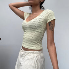  Vintage yellow Intimissimi Crochet Top - womens x-small