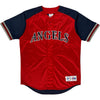 Majestic Angels Baseball Jersey - Medium - Red Nylon