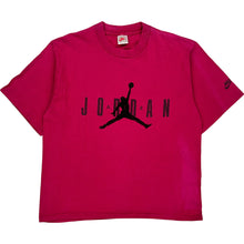  RARE 90s Nike Jordan Graphic T-Shirt - Medium - Red Cotton