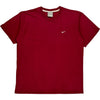 Nike Swoosh T-Shirt - XL - Red Cotton