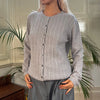 Vintage grey Manpreseo Cardigan - womens x-large