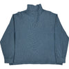 Polo Ralph Lauren 1/4 Zip Sweatshirt - Large - Blue Cotton