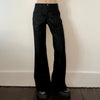 Vintage black 1980s Rifle Trousers - womens 27" waist