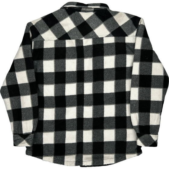 Dickies Checked Overshirt - Large - Black & White Polyester