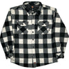 Dickies Checked Overshirt - Large - Black & White Polyester