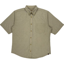  Woolrich Check Short Sleeve Shirt - Medium - Beige Cotton