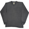 Carhartt Long Sleeve Pocket T-Shirt - Large - Grey Cotton