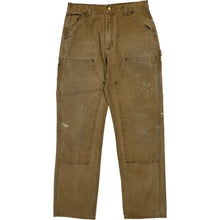  Carhartt Double Knee Carpenter Trousers - 32W 33L - Beige Cotton