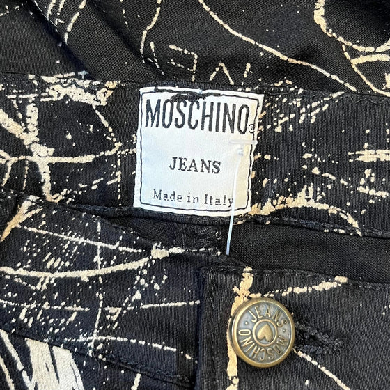 Vintage black Moschino Jeans Trousers - womens 26" waist