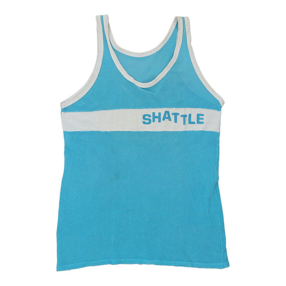 Shattle Unbranded Vest - Small Blue Cotton - Thrifted.com