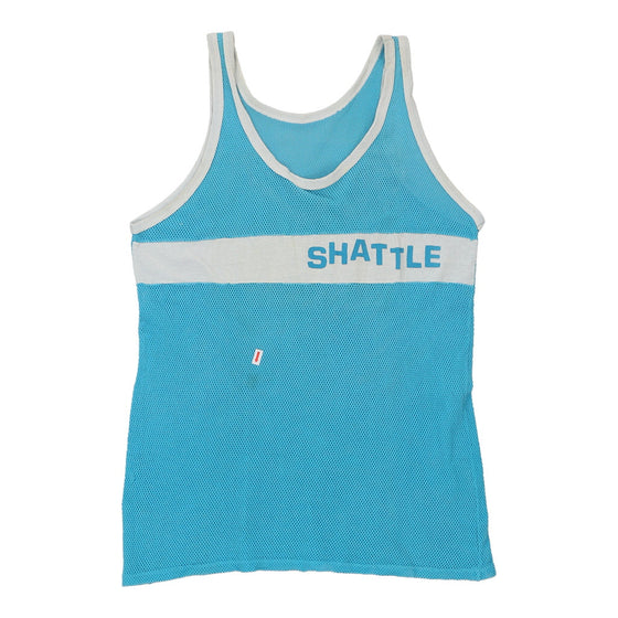 Shattle Unbranded Vest - Small Blue Cotton - Thrifted.com