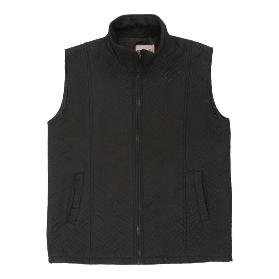 Andrea Lee Gilet - Large Black Polyester - Thrifted.com