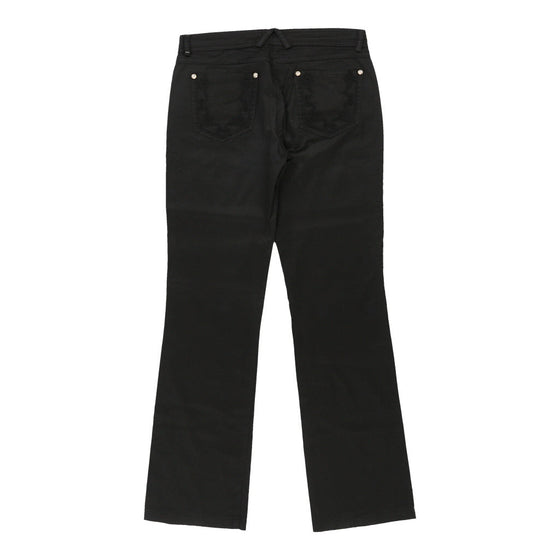 Cavalli Class Jeans - 32W UK 12 Black Cotton