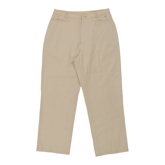 Burberry London Trousers - 30W UK 10 Beige Cotton