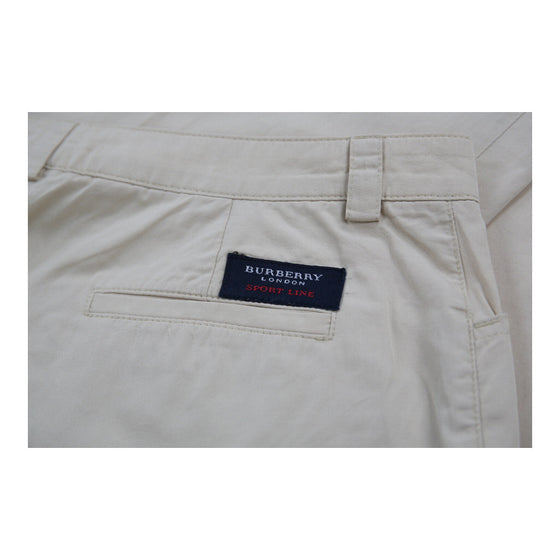 Burberry London Trousers - 30W UK 10 Beige Cotton