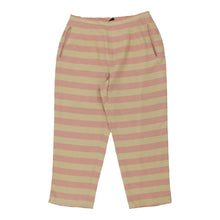  Gf Ferre Striped Trousers - 30W UK 10 Pink Cotton